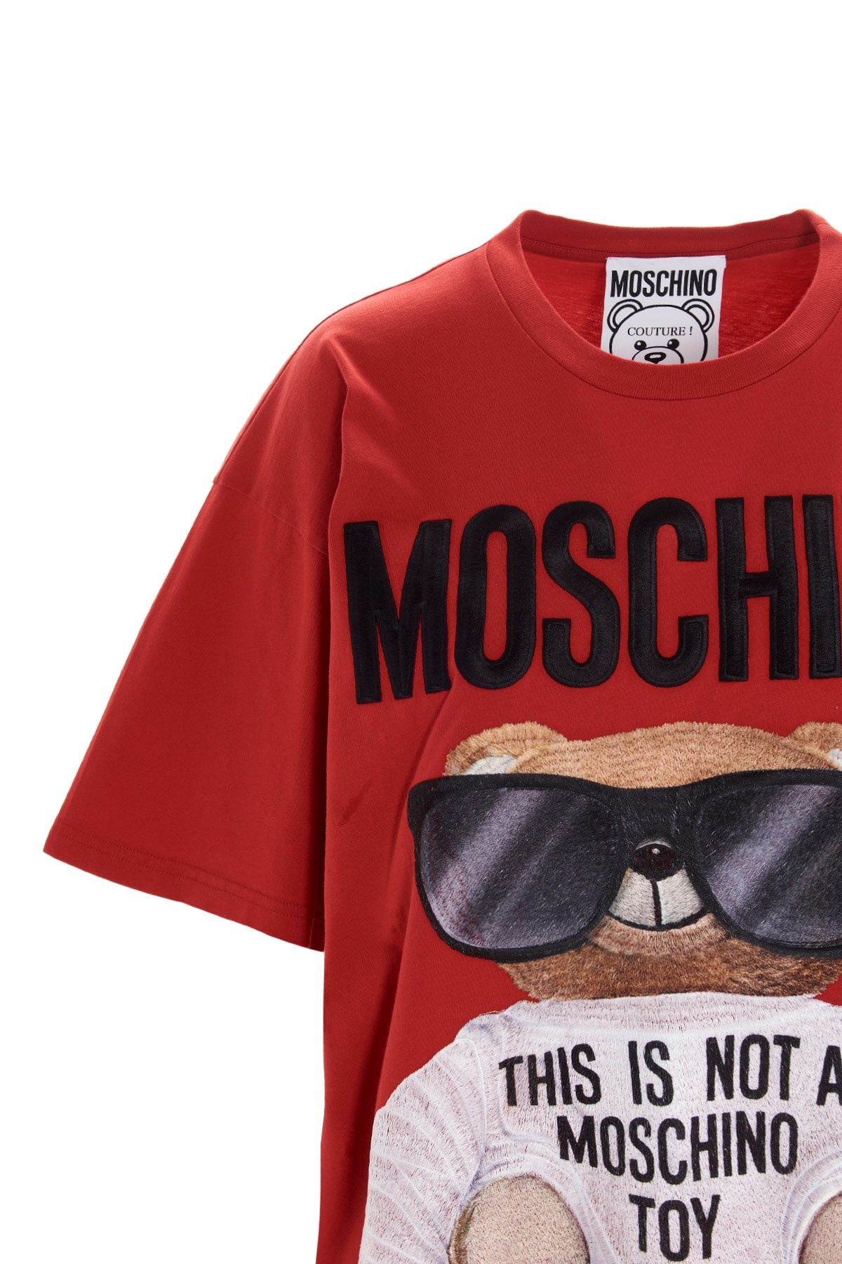 Moschino Teddy Logo-printed T-shirt In Red