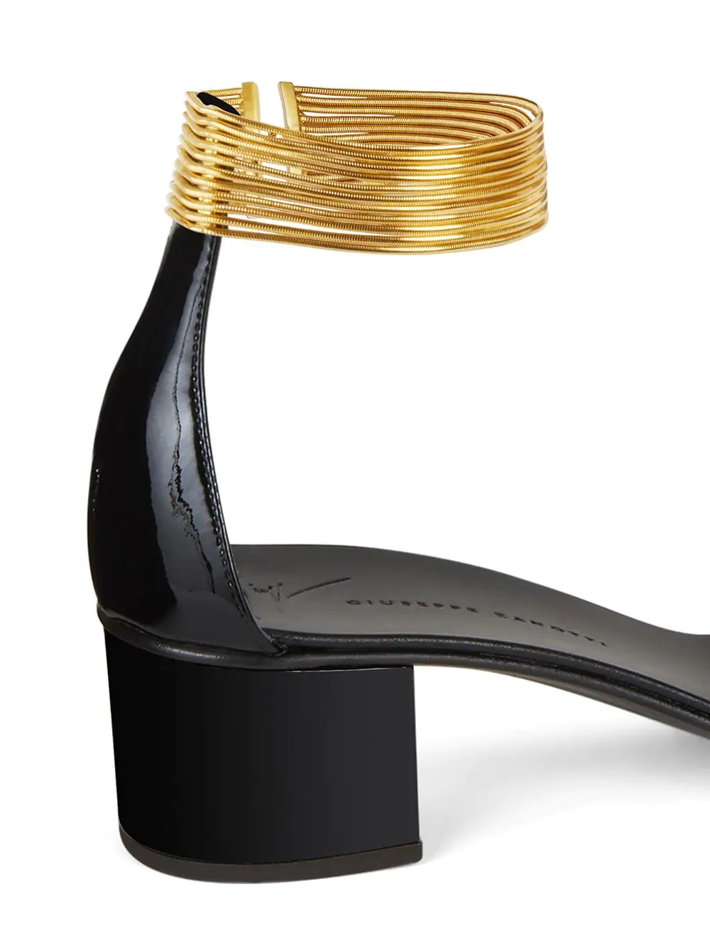 Giuseppe Zanotti Multi Wire Ankle Strap Sandals In Black