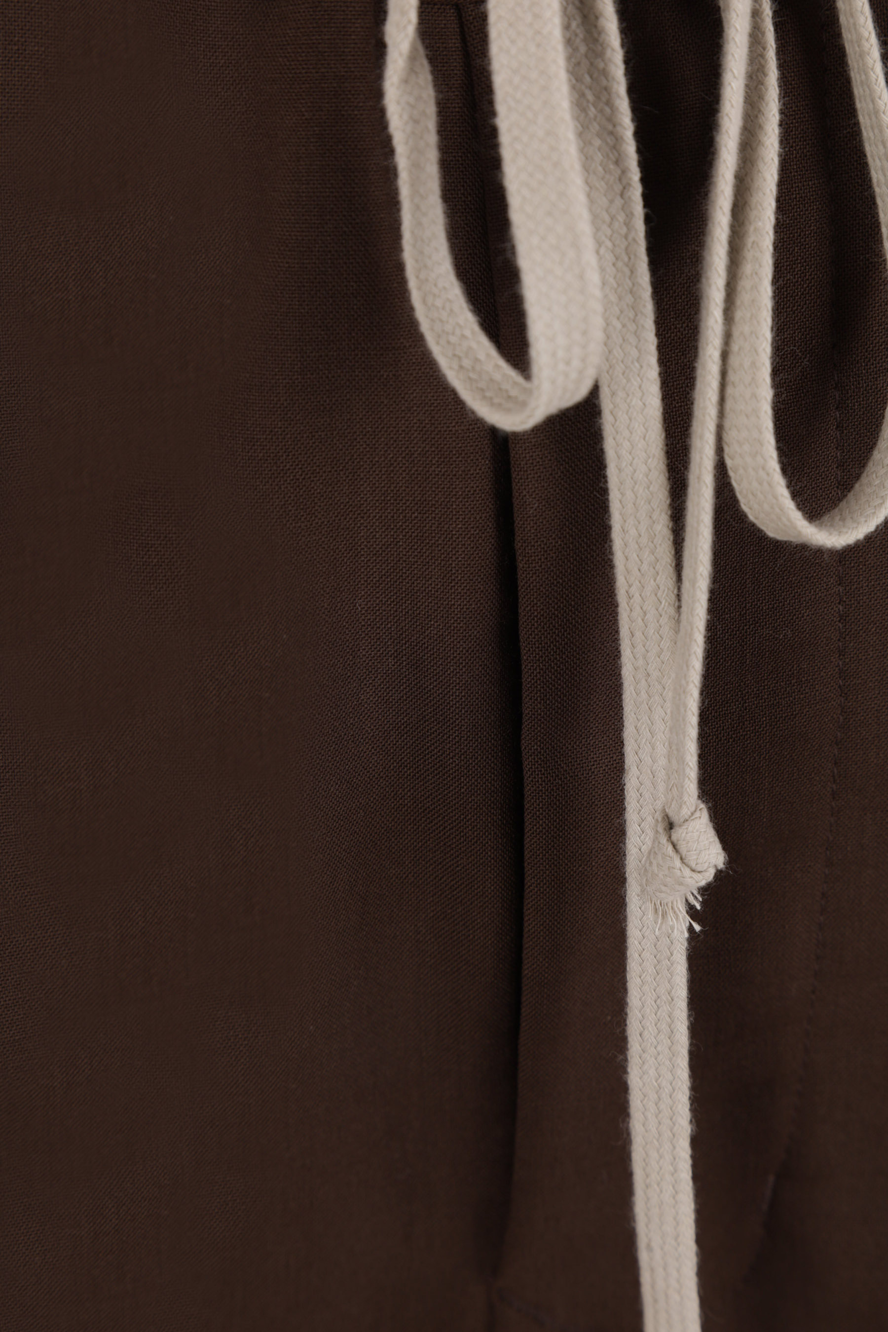 Rick Owens Drawstring Casual Trousers In Brown