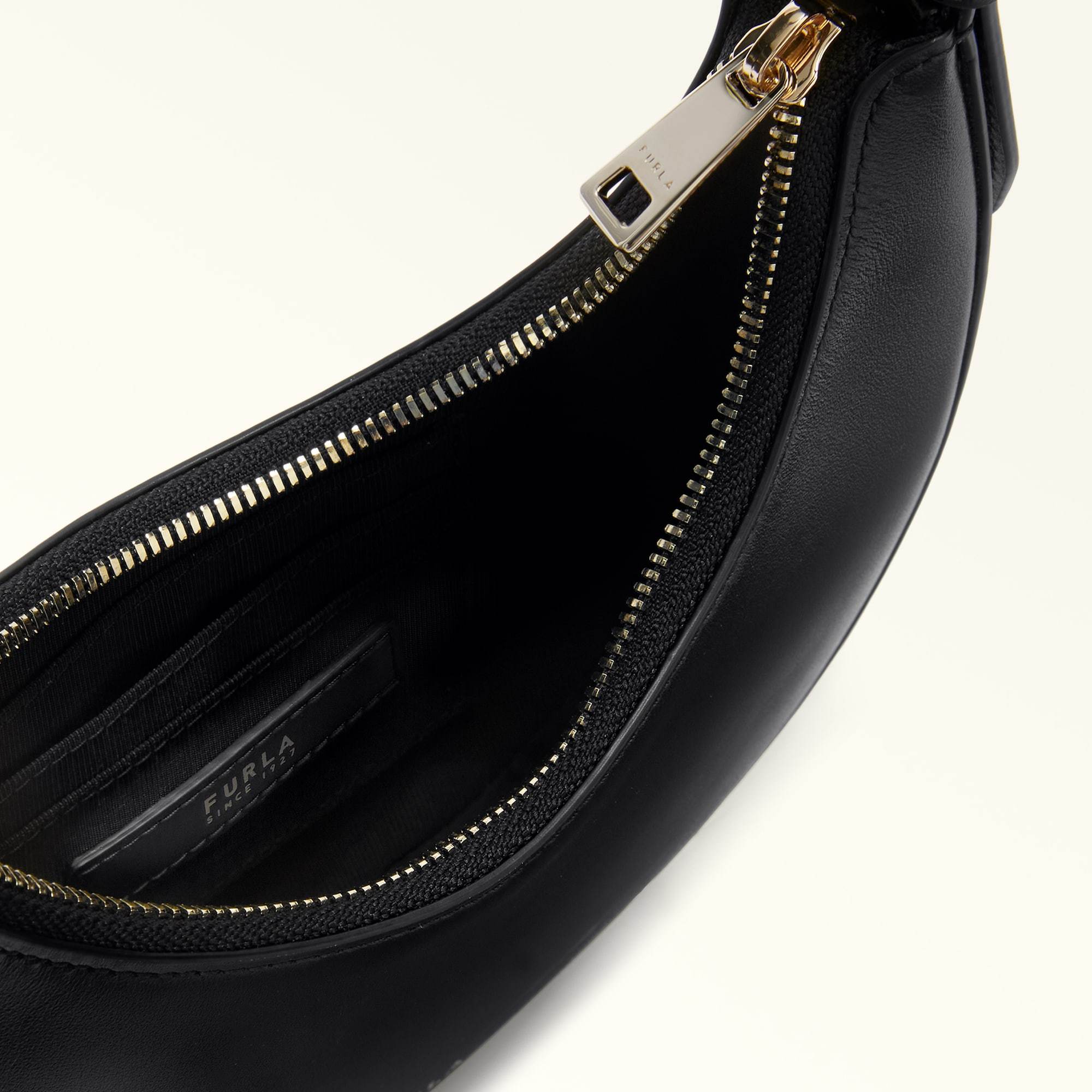 Furla Delizia Mini Bag Nero Black Soft Calf Leather Woman