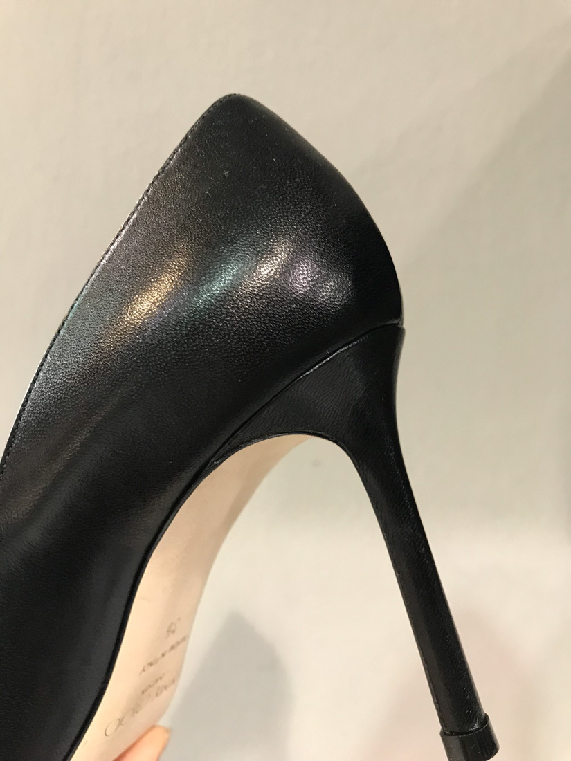 Jimmy Choo Black Leather Pumps In Black