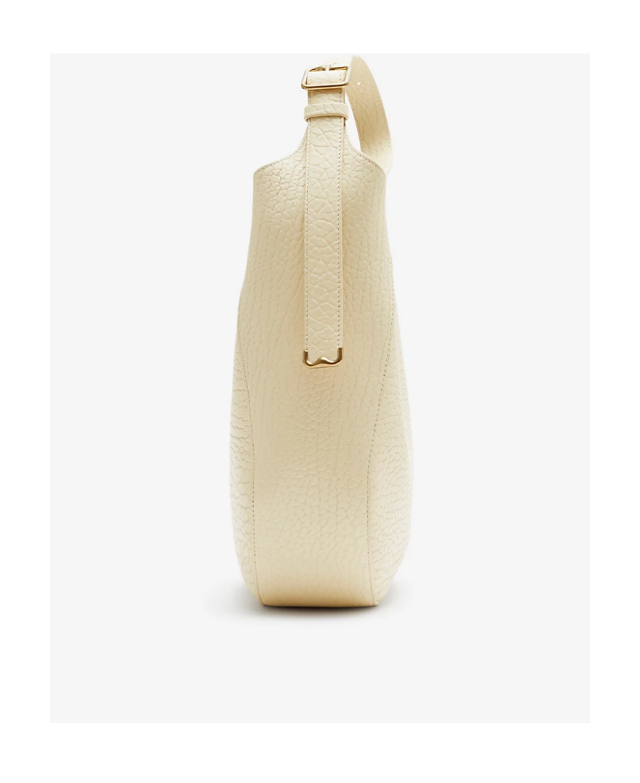 Burberry Medium Chess Leather Shoulder Bag In Nude