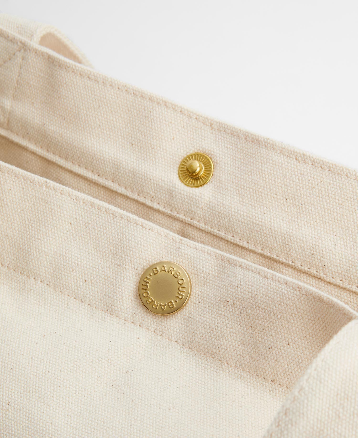 Shop Barbour Double Handle Tote Bag In Cream