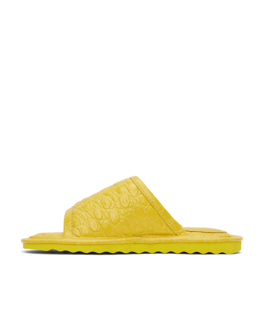 By Far Ari Flat-soled Sandals In Yellow