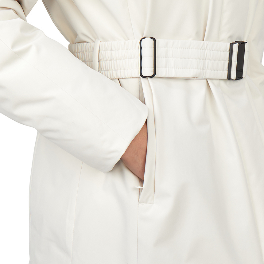 Duvetica Long-sleeved Down Jacket In White