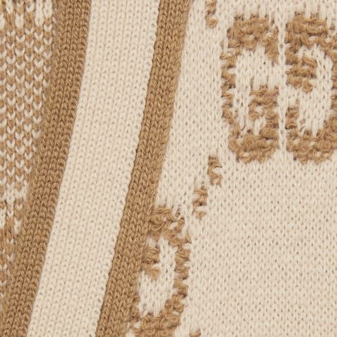 Gucci Gg-jacquard Bouclé Cardi-coat In Nude