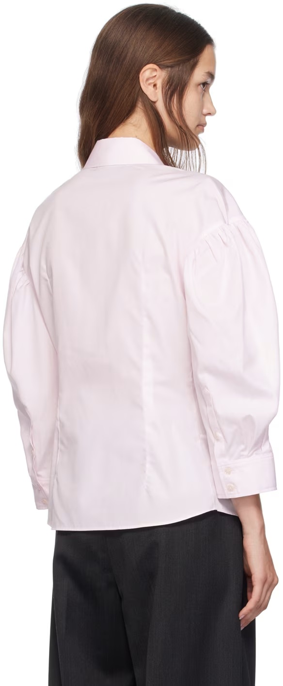 Simone Rocha Corset Seat Long-sleeved Shirt In Multicolor