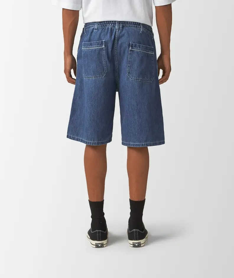 Marni Denim Cotton Shorts In Blue
