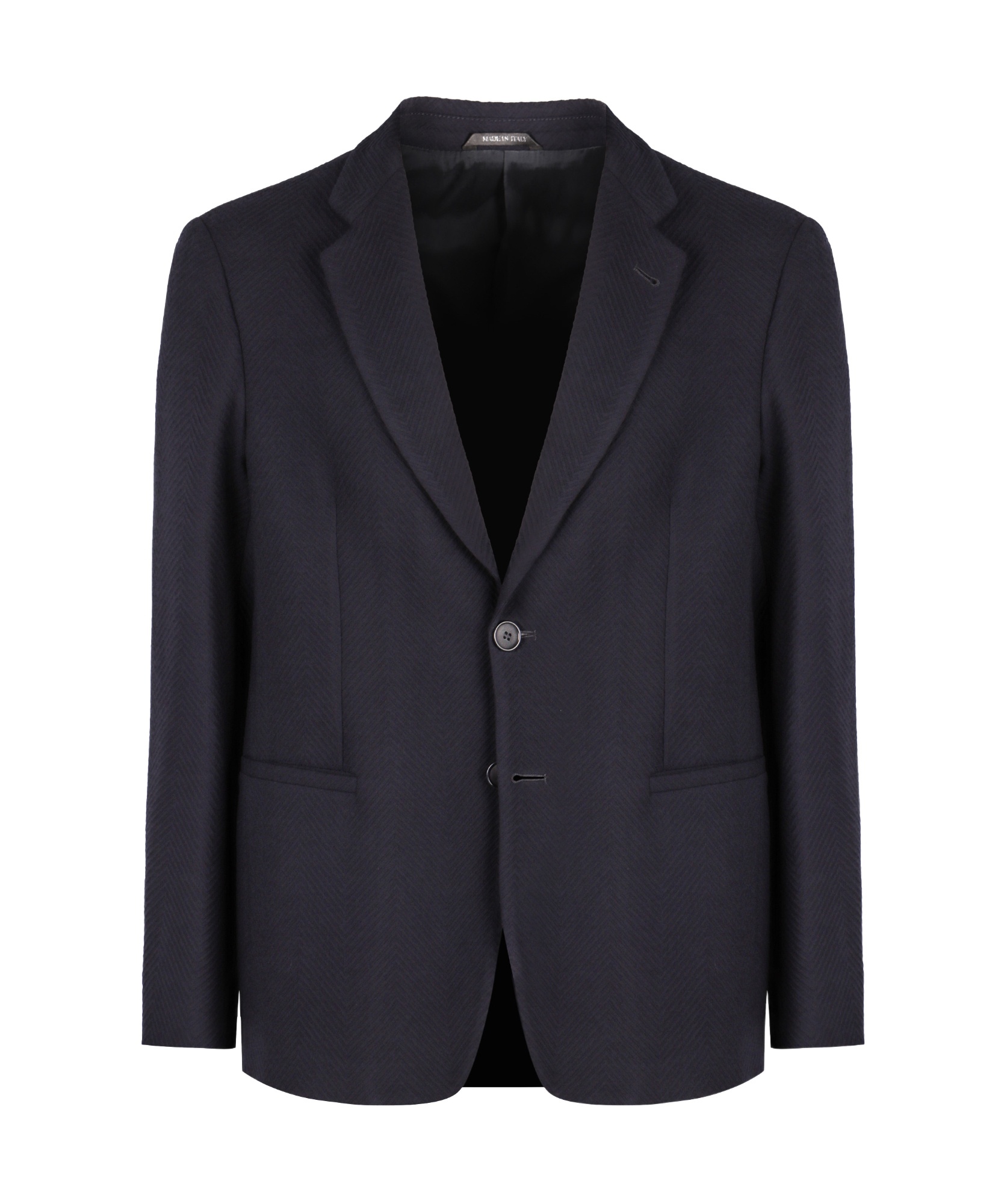 Giorgio Armani Single-breasted Two-button Jacket In Black