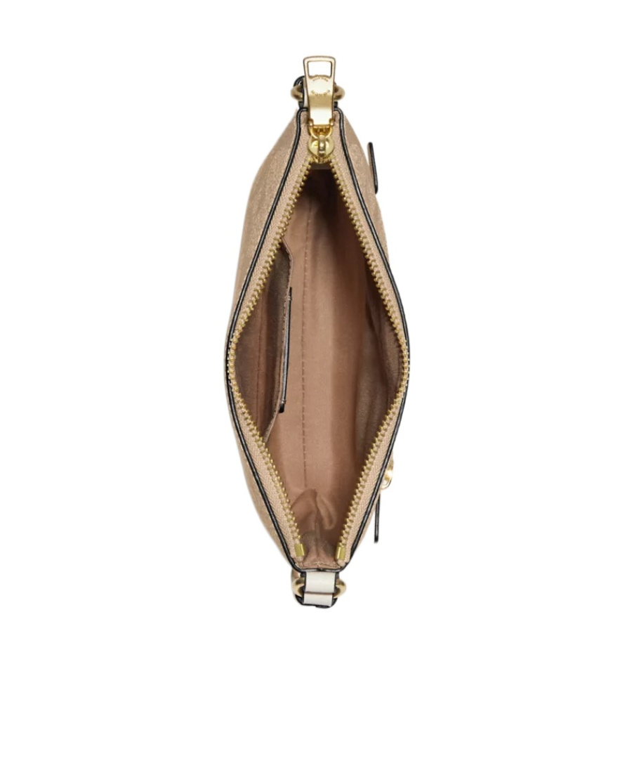 Coach Mini Rowan File Bag In Signature Canvas In Nude