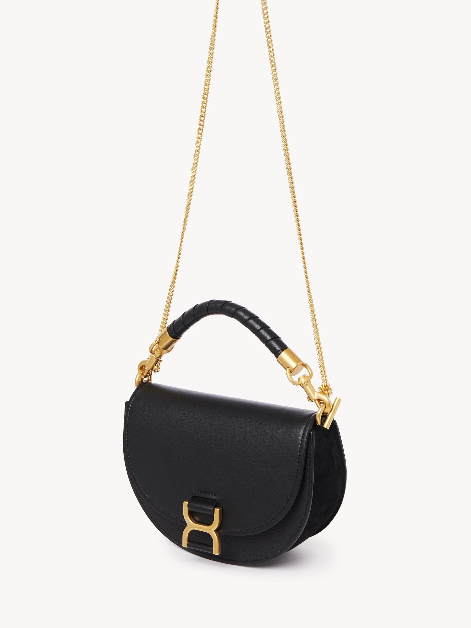 Chloé Leather Top Handle Bag In Black