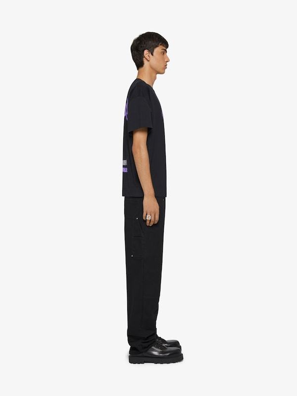 Givenchy Lightning-print T-shirt In Black