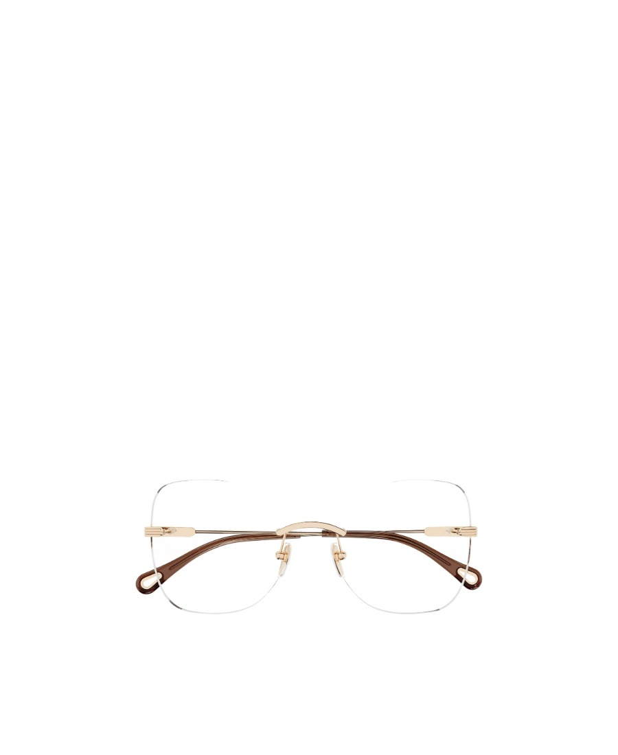 Chloé Rimless Butterfly-frame Glasses In White