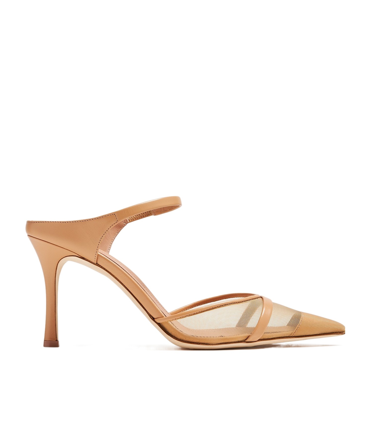 Malone Souliers Pointed Muller Shoes In Gold