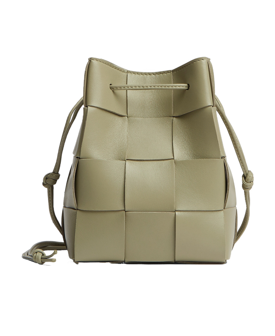 Bottega Veneta Small Cassette Shoulder Bag In Nude