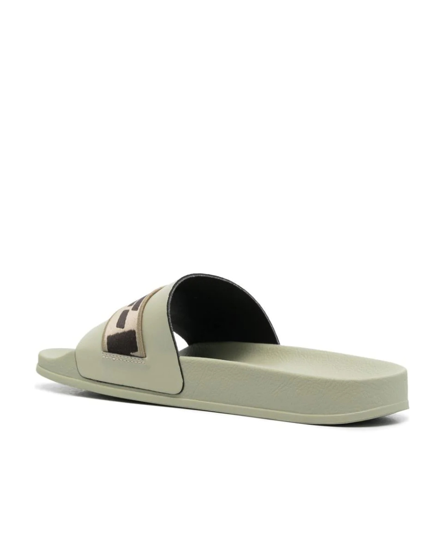 Off-white Industrial Logo Slides In Nude