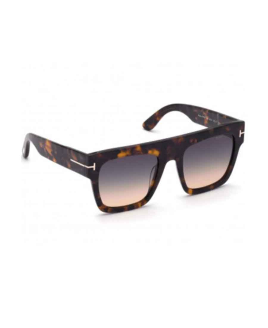 Tom Ford Tortoiseshell-effect Square-frame Sunglasses In Gray