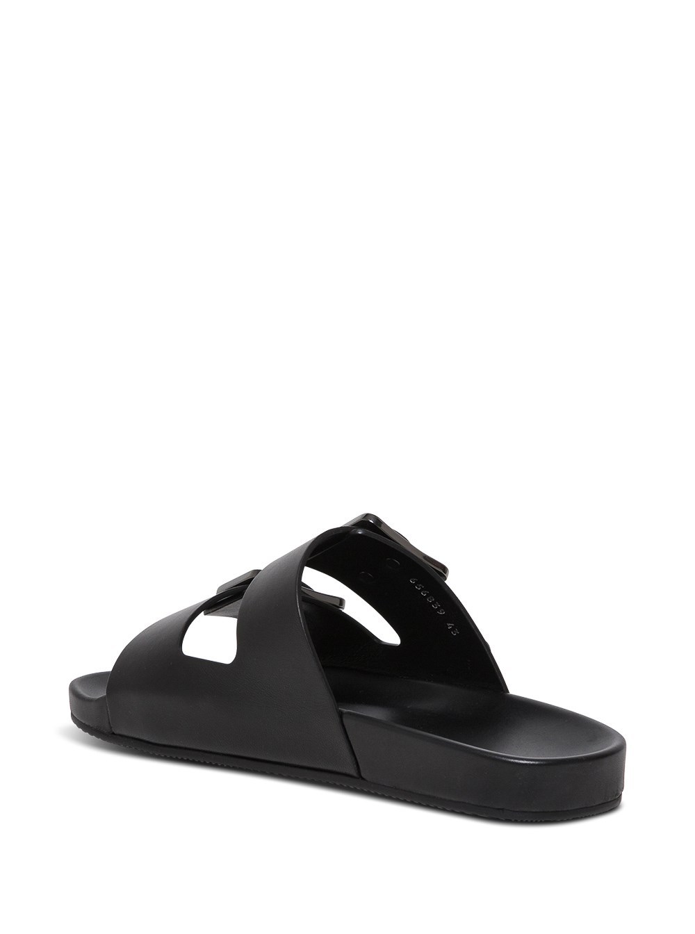 Balenciaga Smooth Leather Sunday Slides For A Chic In Black