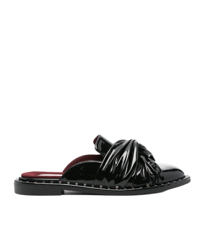 Stella Mccartney Round Head Muller Shoes In Black