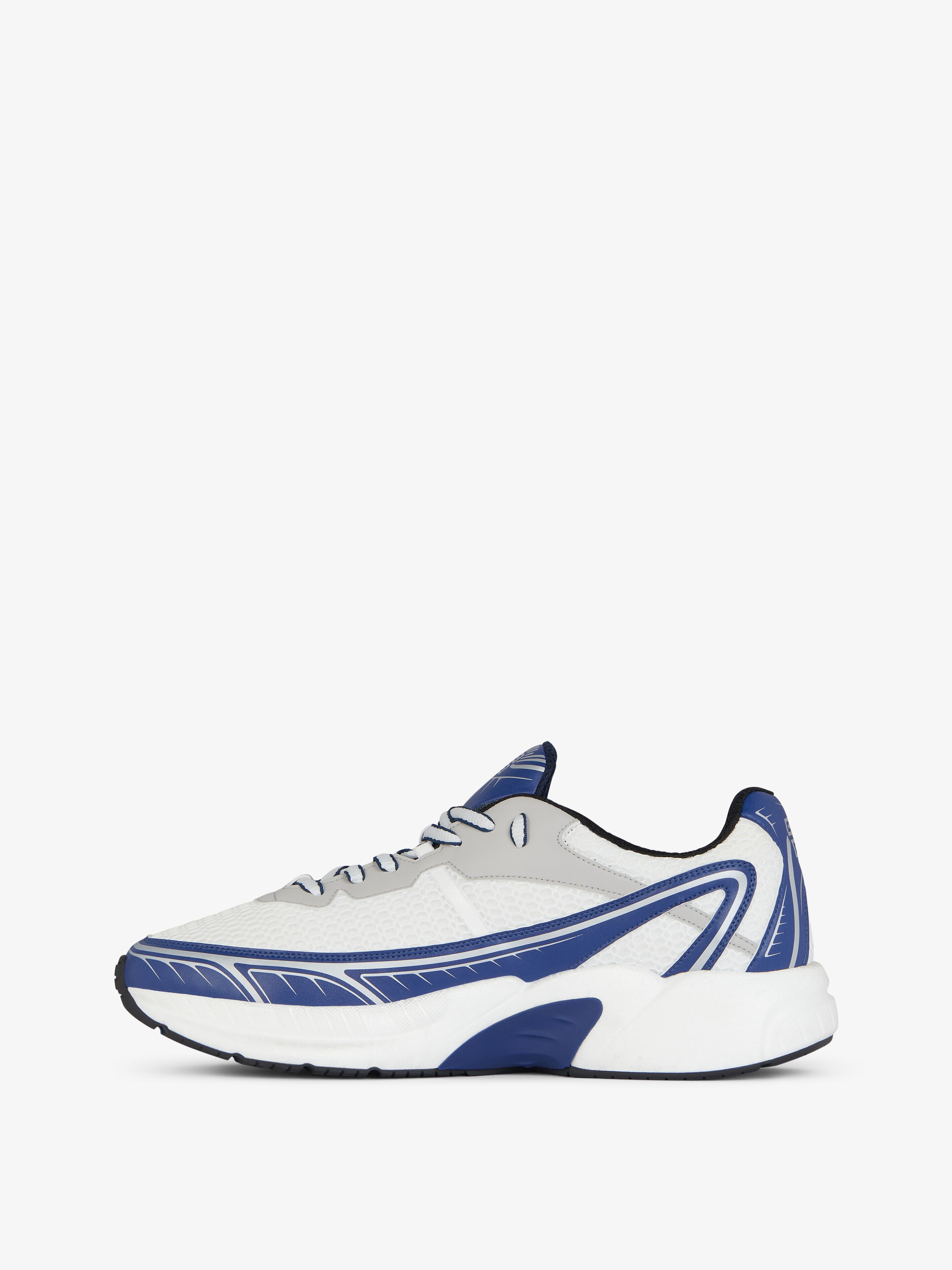 Givenchy Nfnty-52 Sneakers In Synthetic Leather And Mesh In White