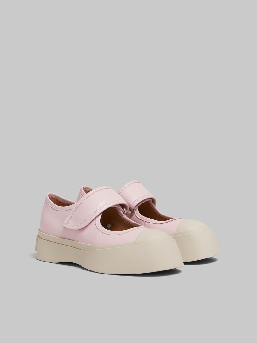 Marni Pink Pablo Mary Jane Ballerina Flats In Nude