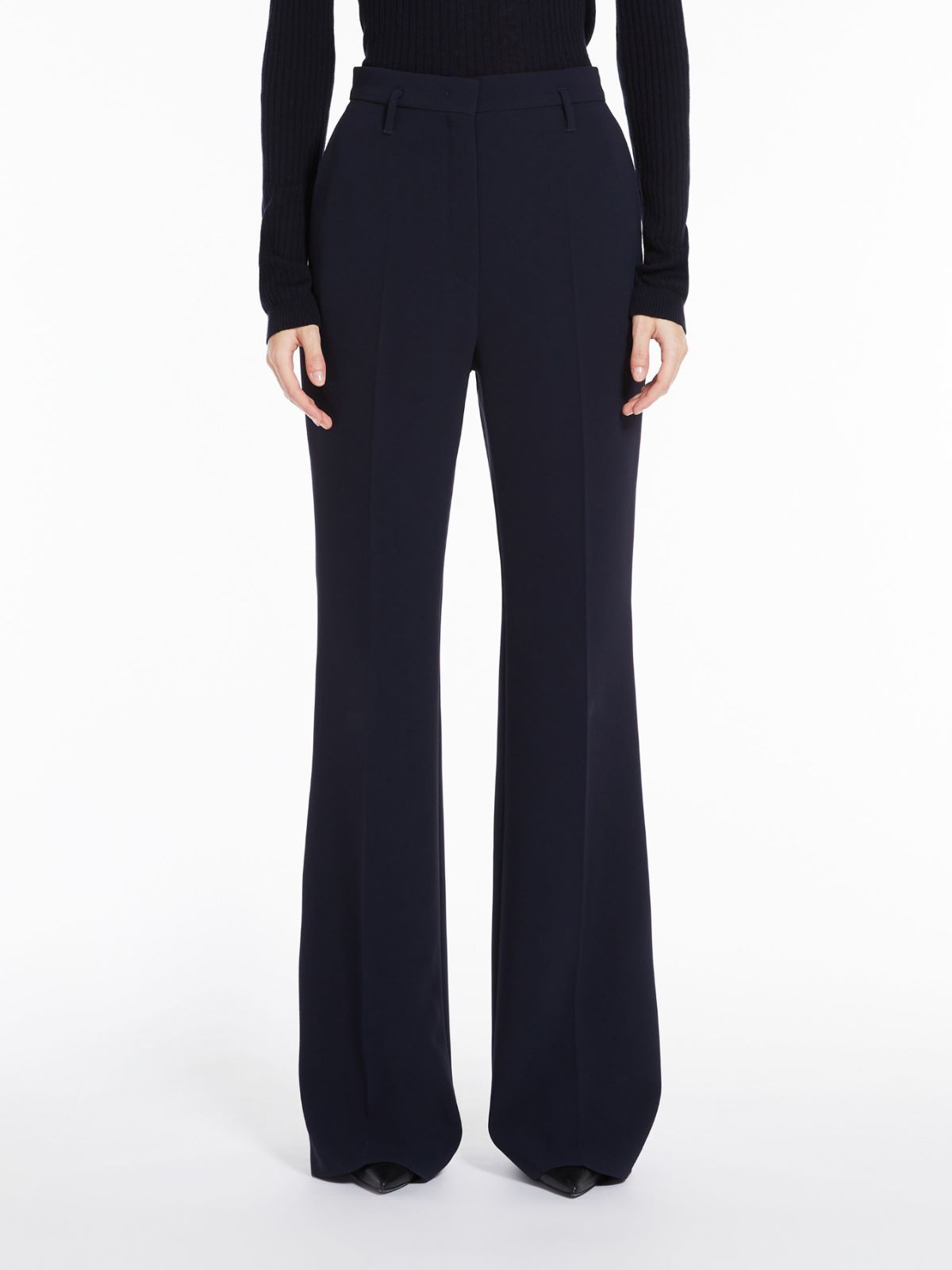 Max Mara Flared Cady Trousers