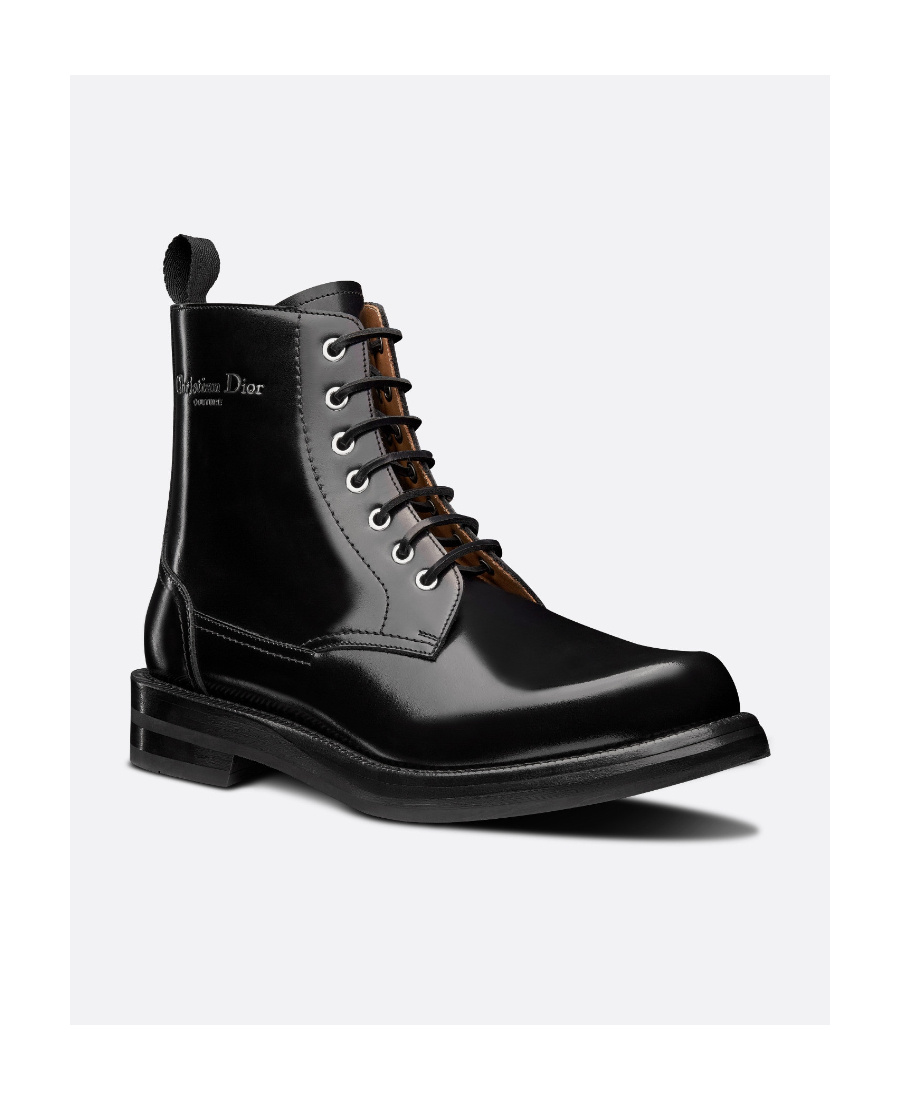 Dior Homme Carlo Lace-up Boots In Black