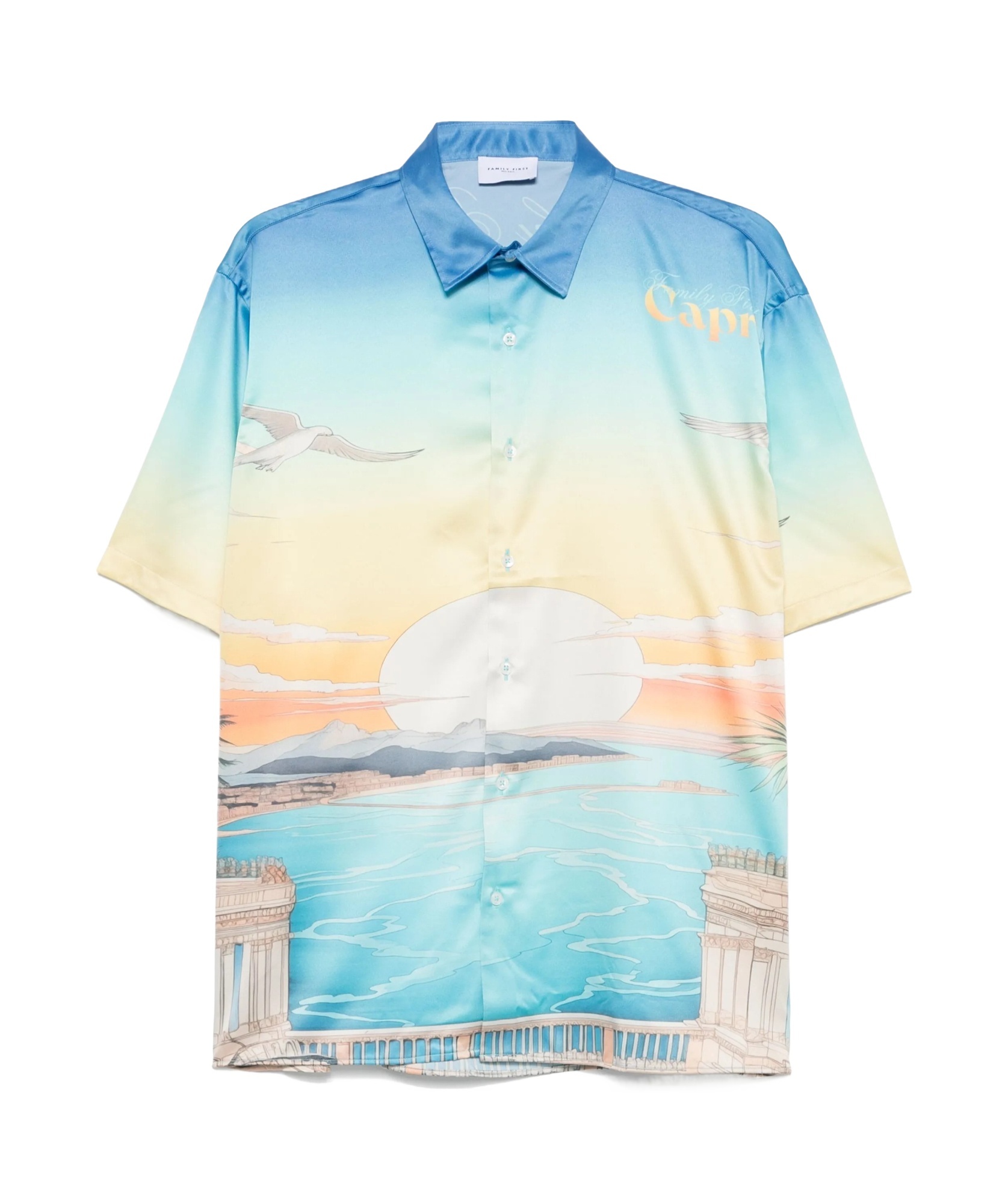Family First Capri Shirt In Blue