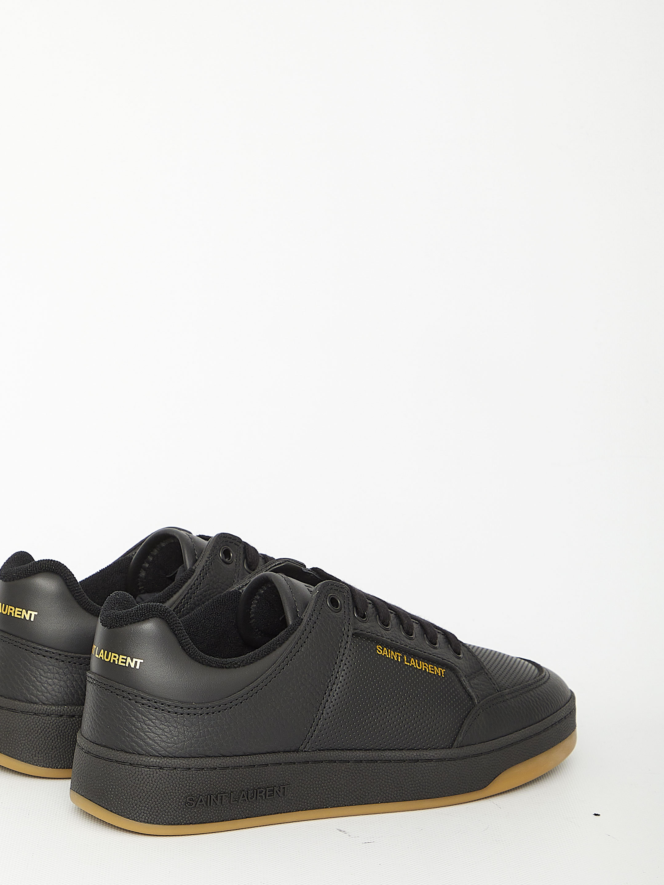 Saint Laurent Court Classic Sl/10 Sneakers In Black