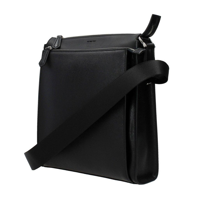 Fendi Logo Details Satchel In Black