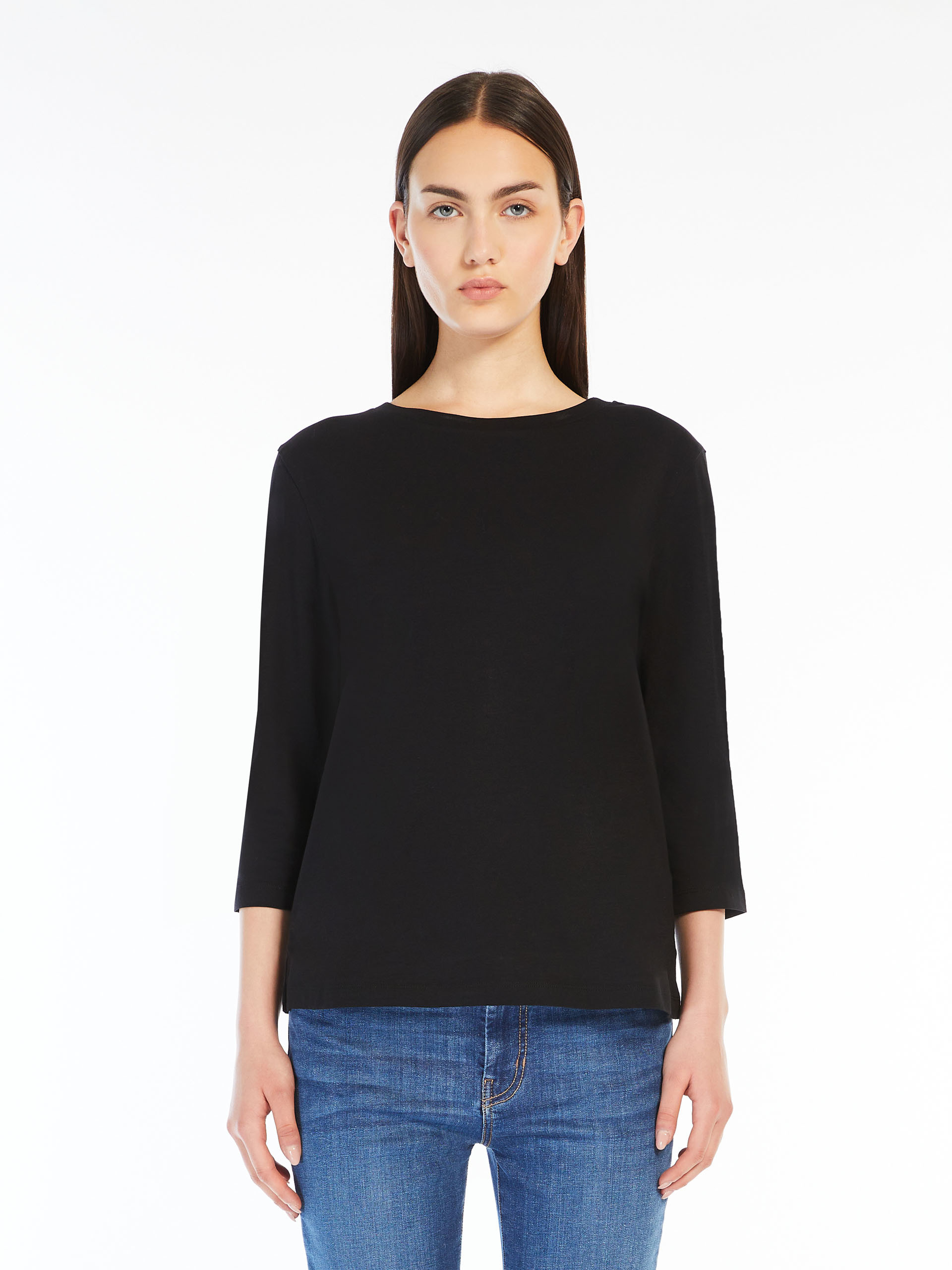 Weekend Max Mara Long Sleeved T-shirt In Black