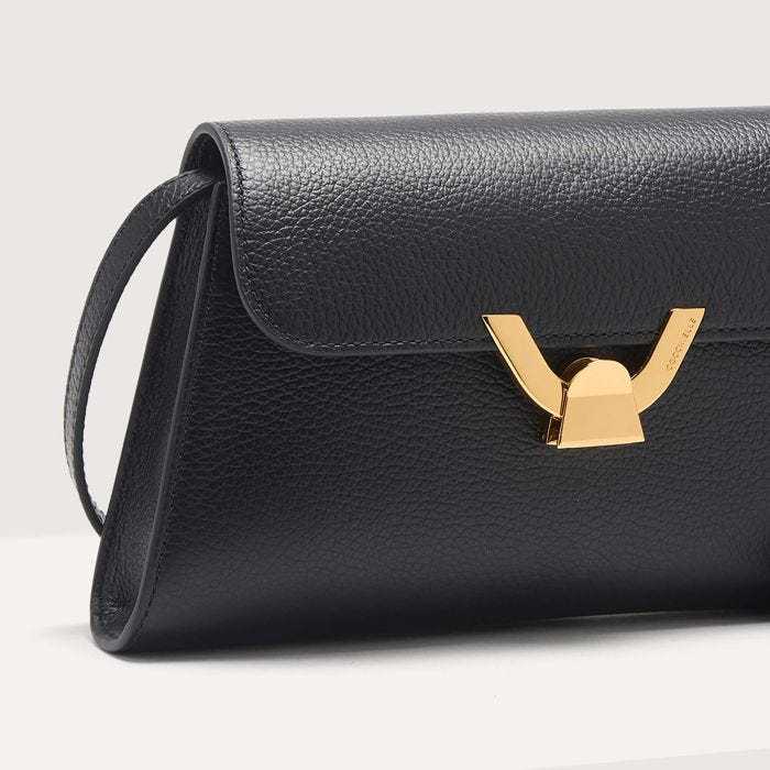 Shop Coccinelle Small Dew Clutch Bag In Black