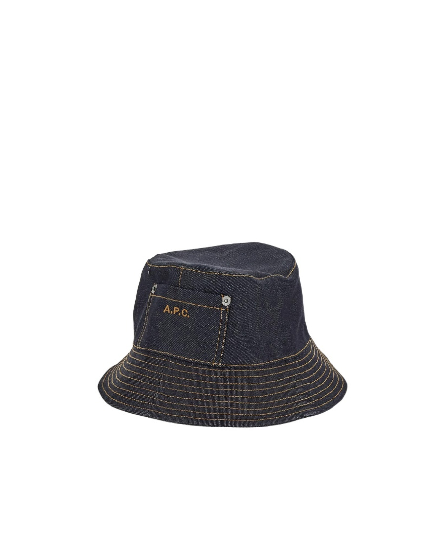 Apc Contrast Stitching Bucket Hat In Black