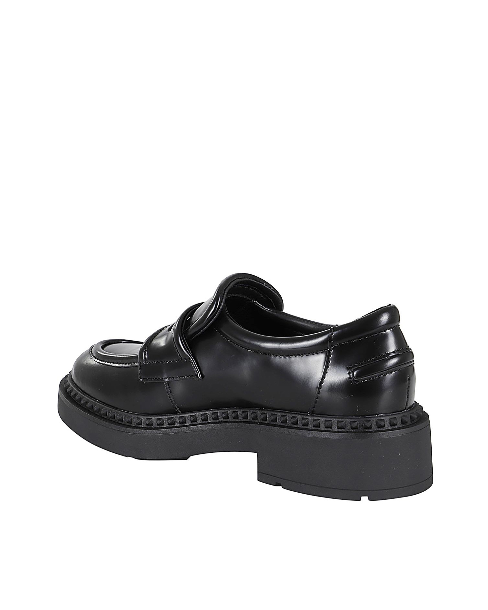 Ash Miracle Round Head Loafers In Black