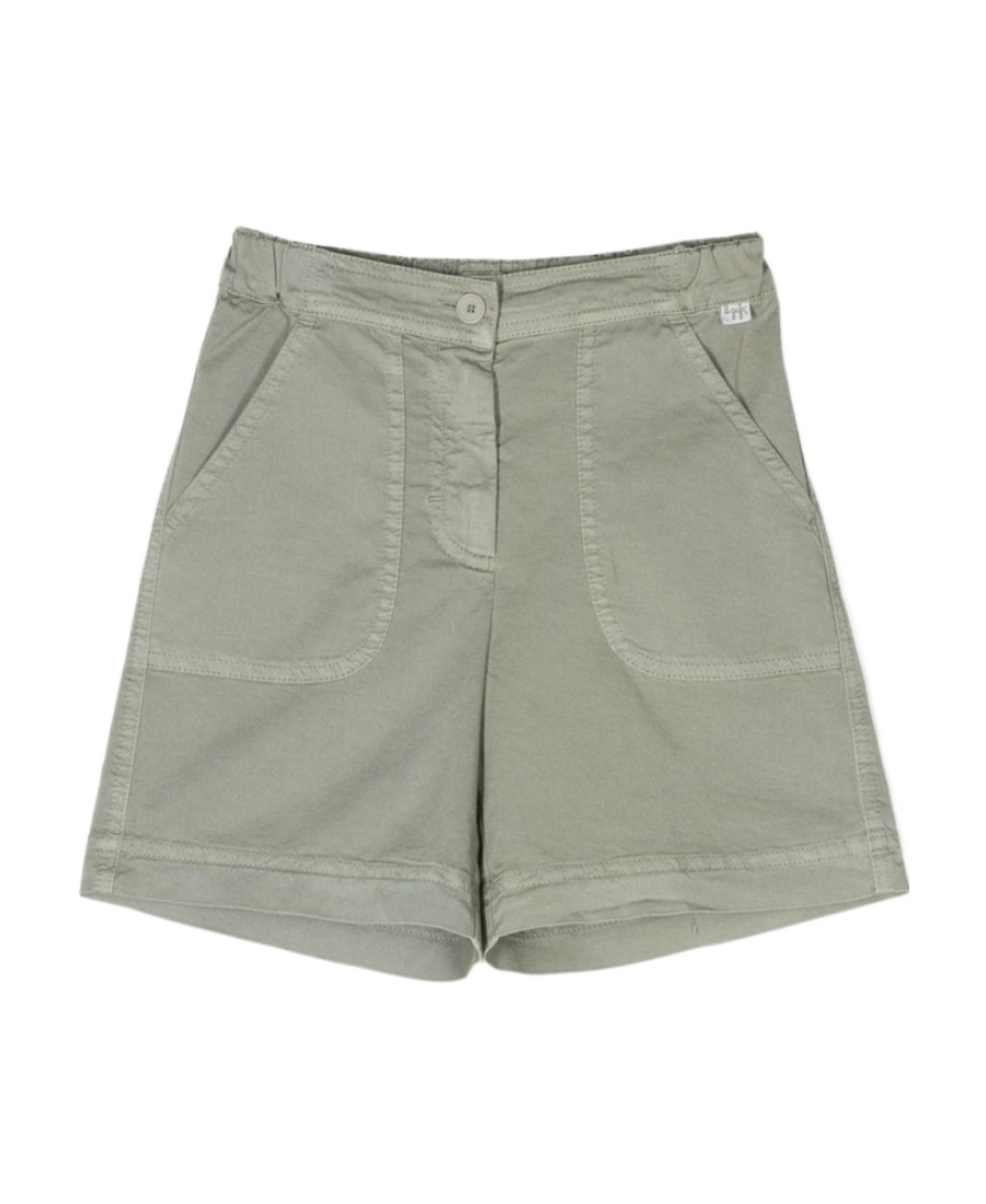 Il Gufo Two-pocket Cotton Shorts In Gray