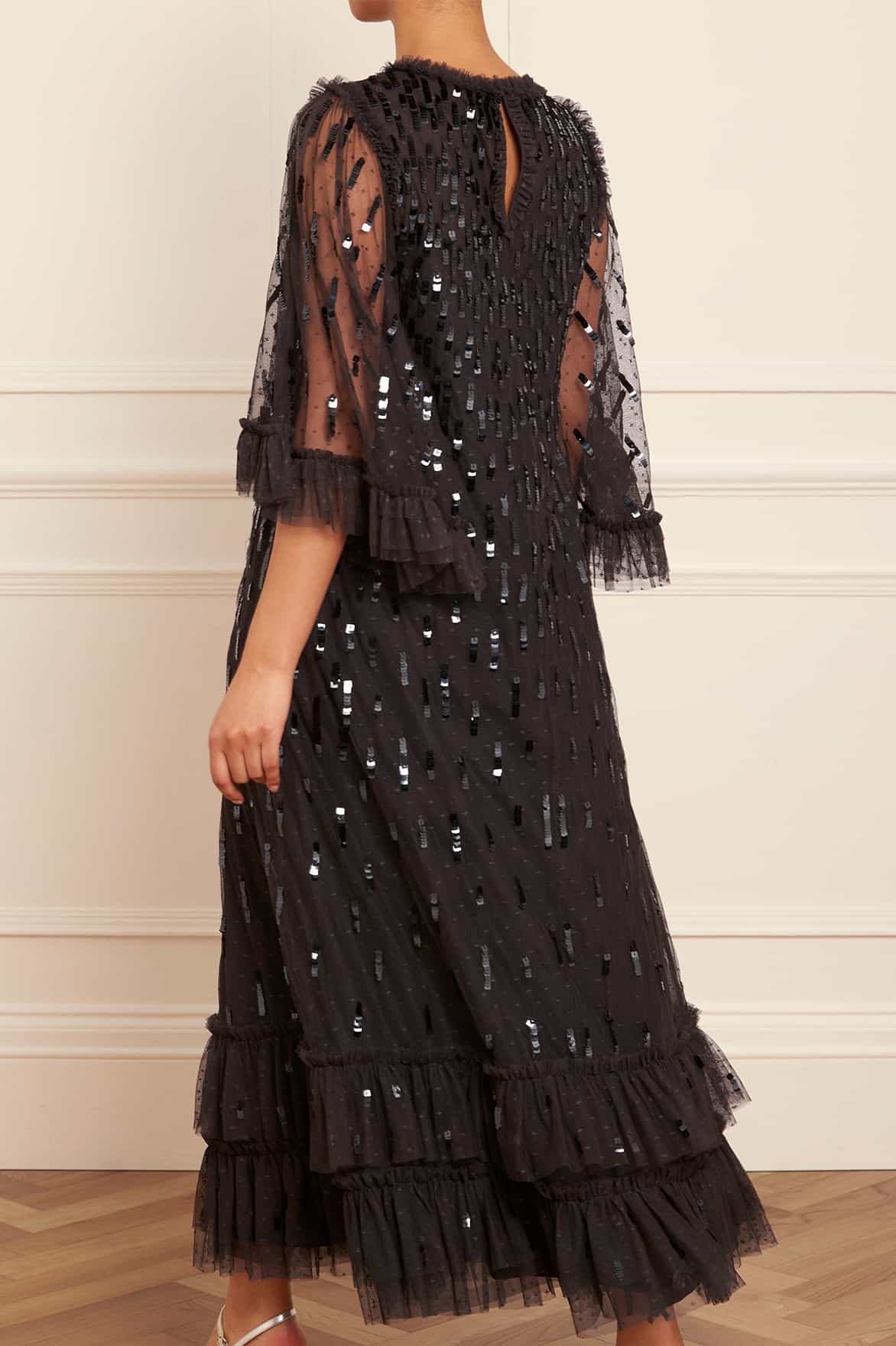 Needle & Thread Sequined Ballet Dress In Black