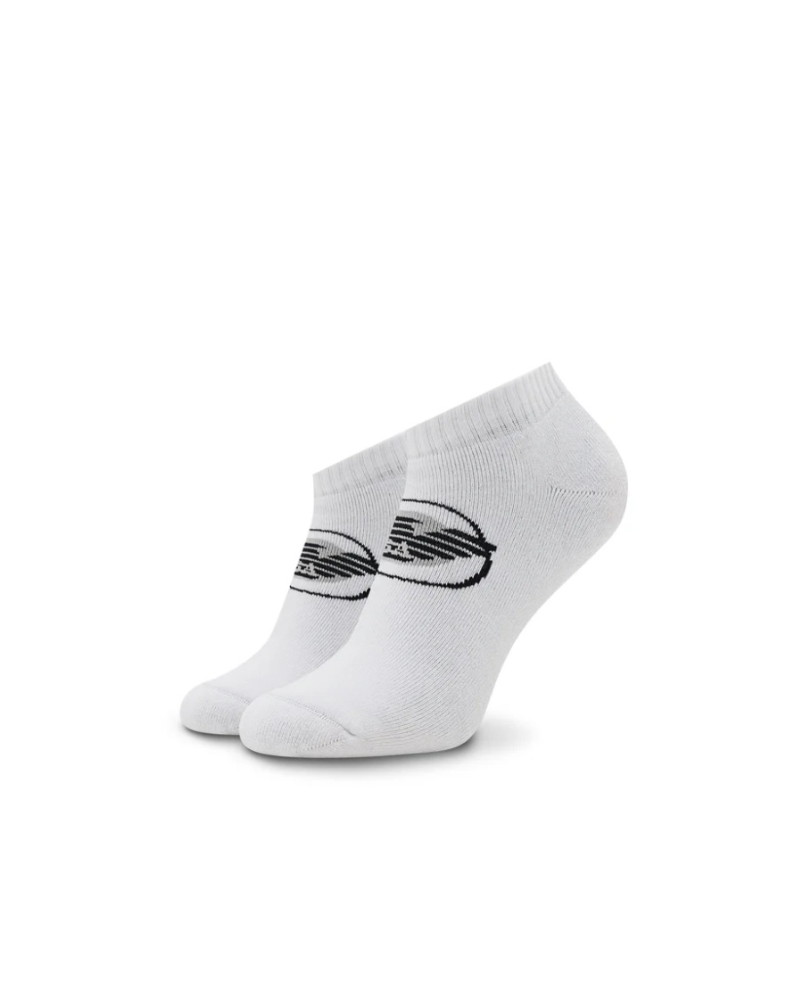 Emporio Armani Logo Two Pairs Of Socks In White