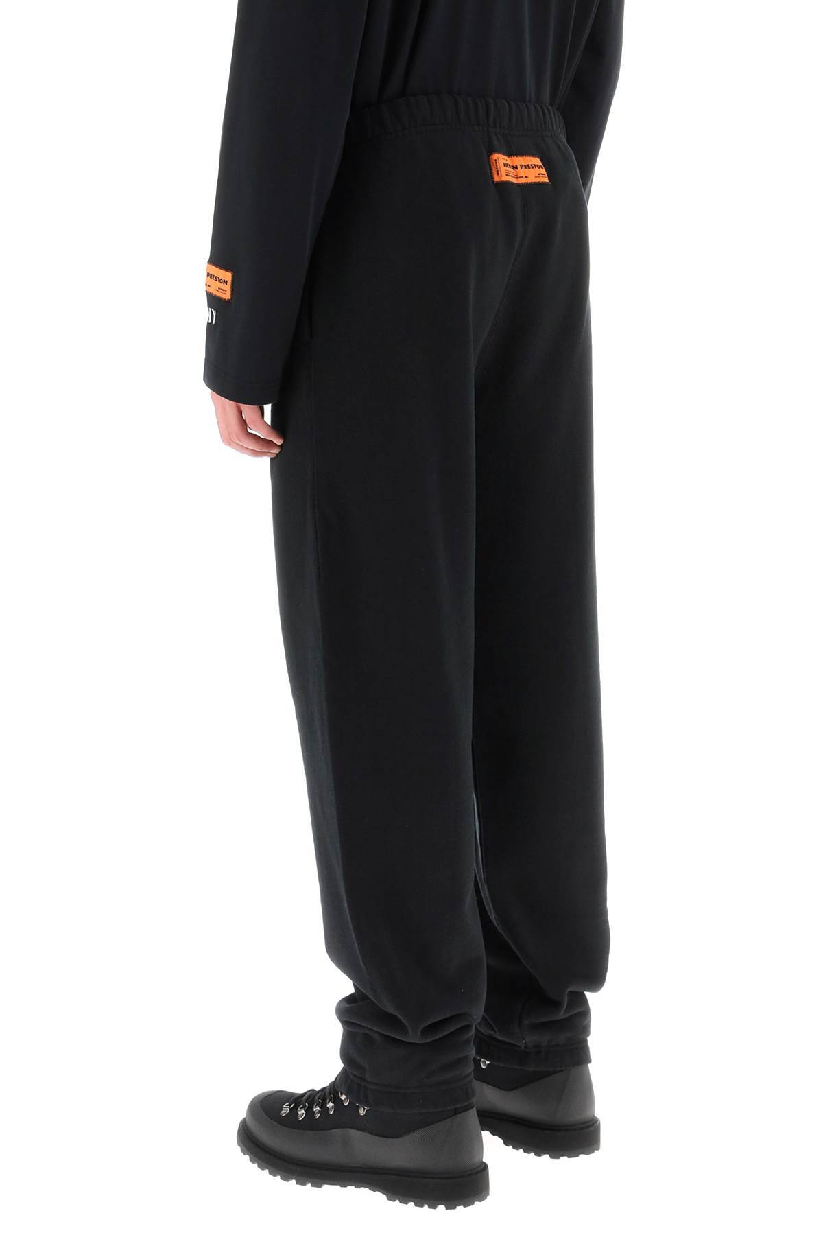 Heron Preston Graphic-printed Elasticated Waistband Pants In Black