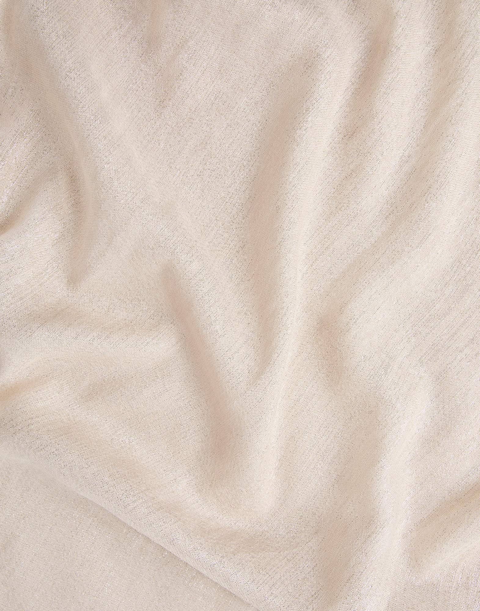 Brunello Cucinelli Fringed Cashmere-silk Blend Scarf In Beige