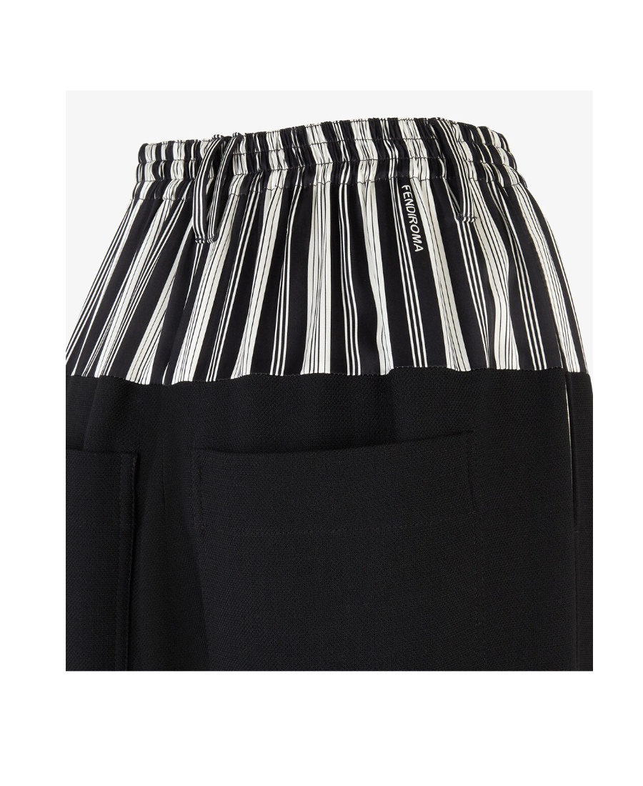 Fendi Pantalone In Black