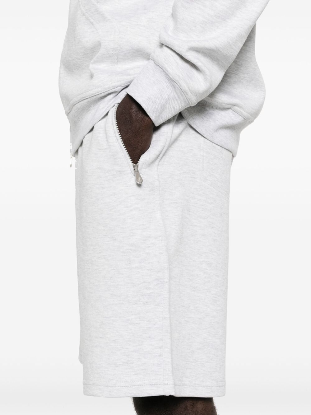 Brunello Cucinelli Elasticated-drawstring Waist Shorts In White
