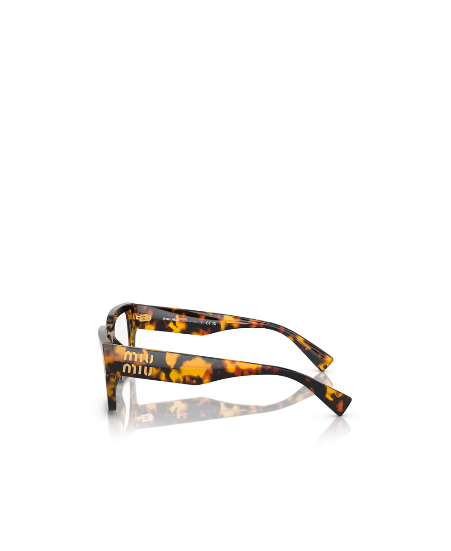Miu Miu Mu 02xv Honey Tortoise Glasses In White