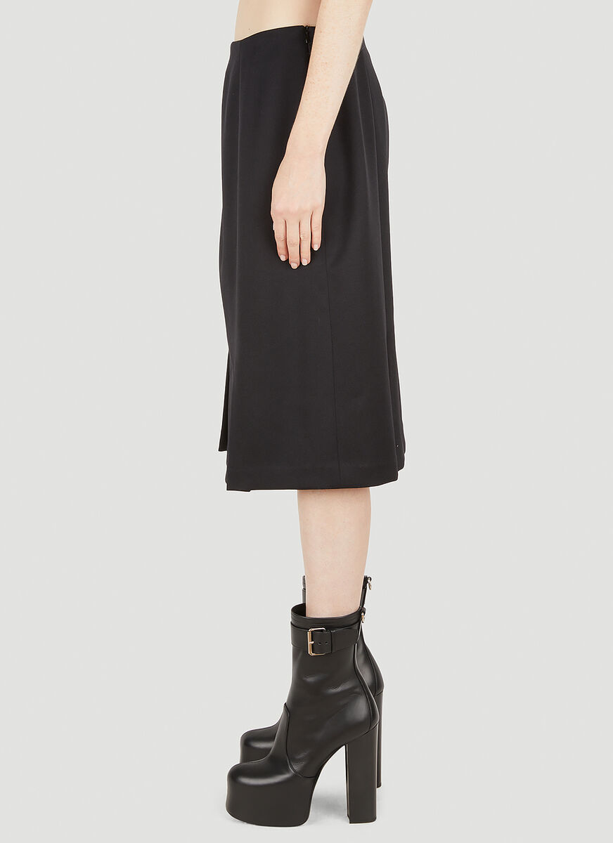 Raf Simons A-line Midi Skirt In Green
