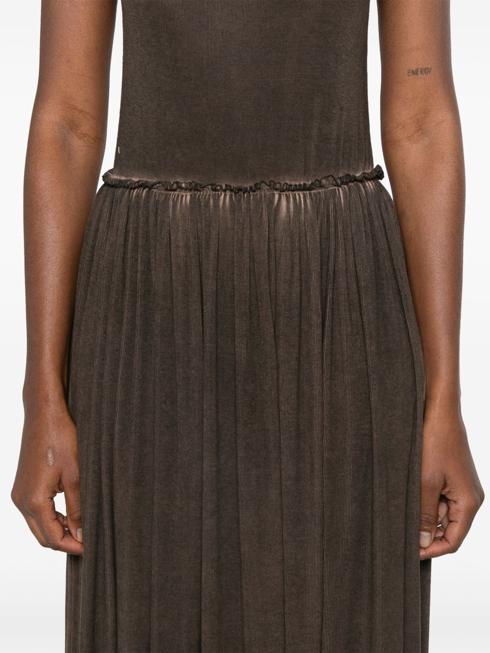 Shop Uma Wang Sleeveless Dress In Black