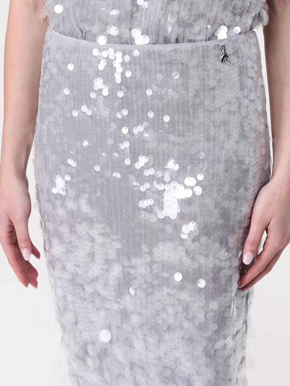 PATRIZIA PEPE SEQUINNED MIDI SKIRT 