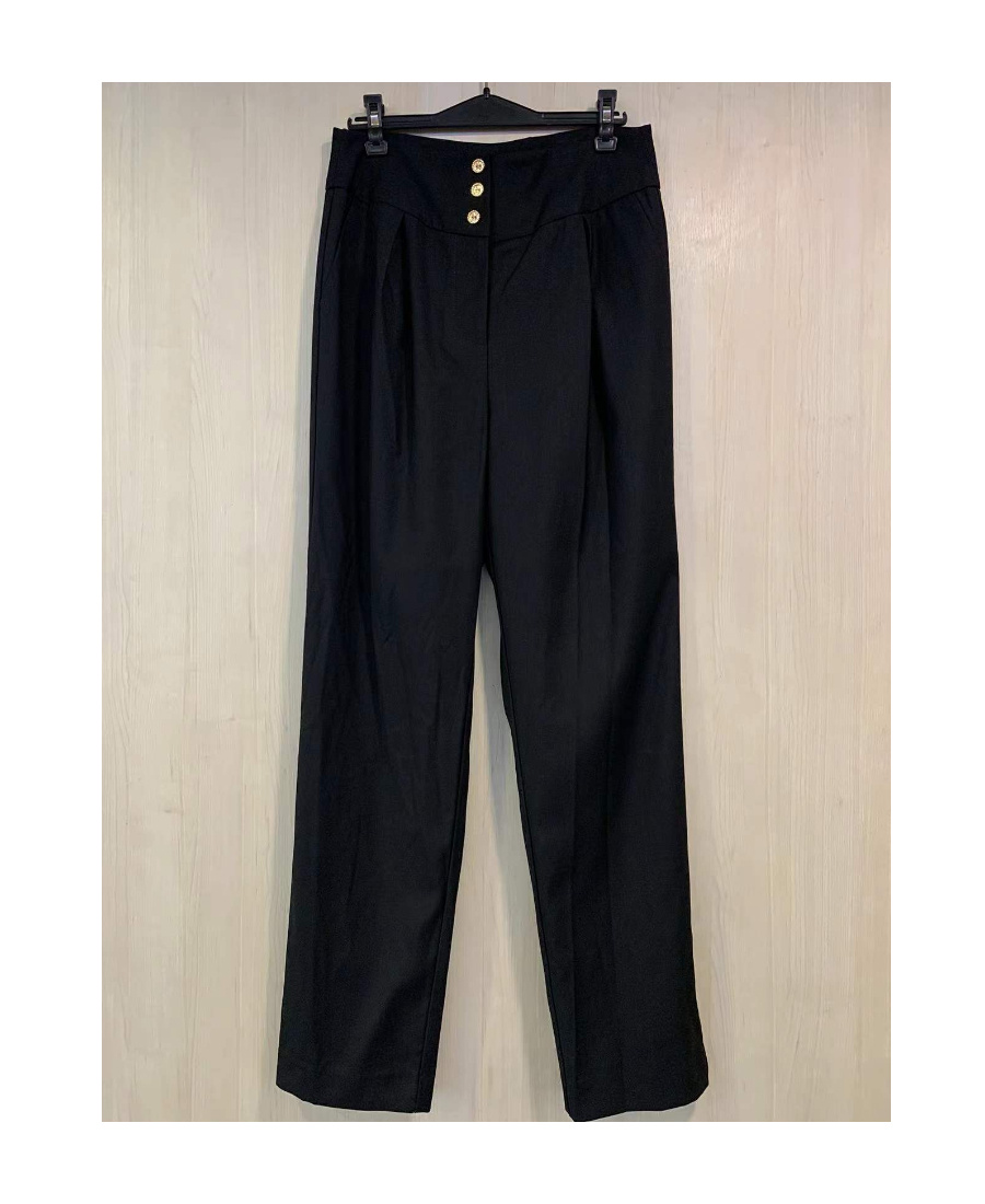 EDWARD ACHOUR PARIS HIGH-WAISTED CASUAL PANTS