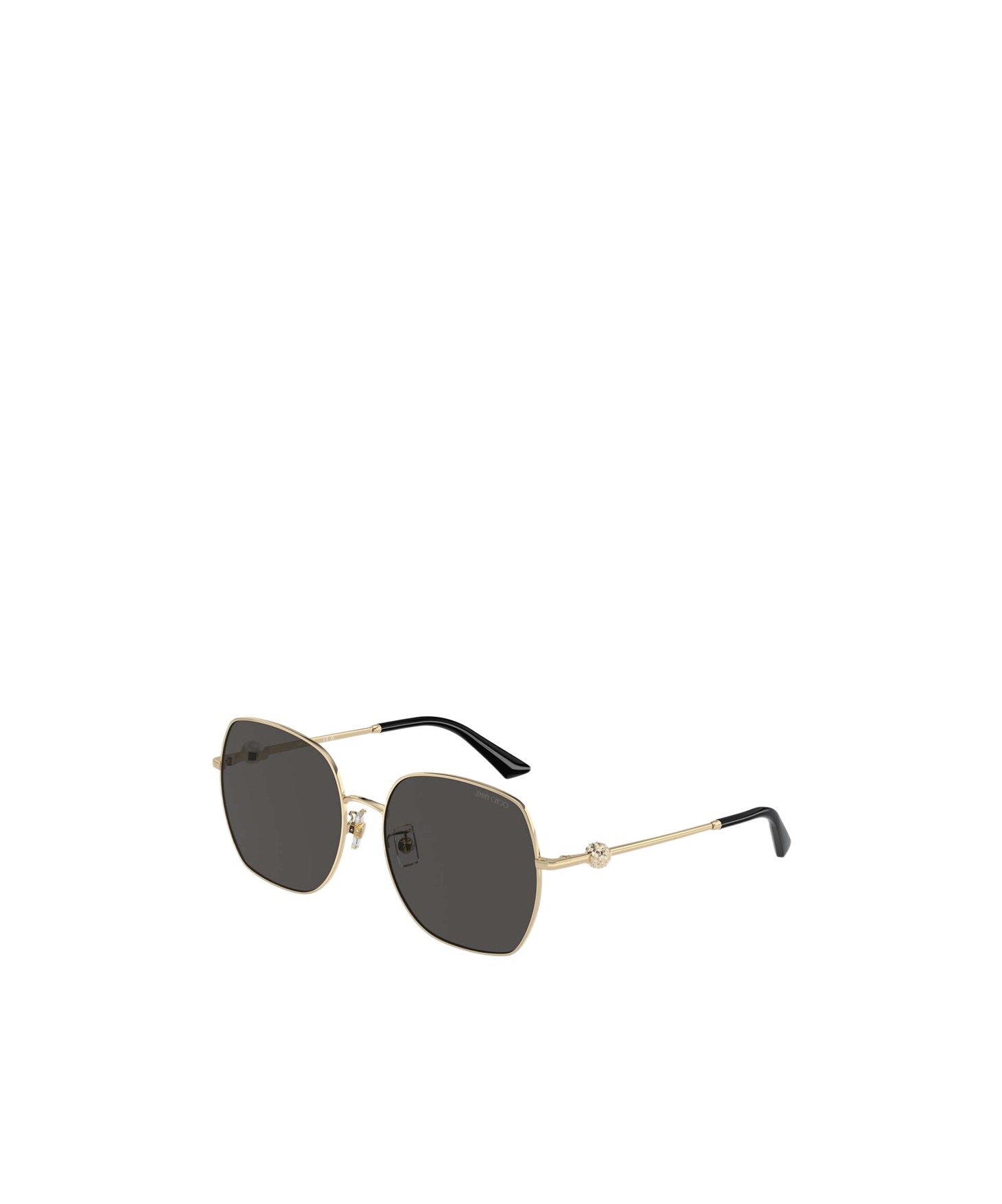 Jimmy Choo Crystal-embellished Sunglasses In Black