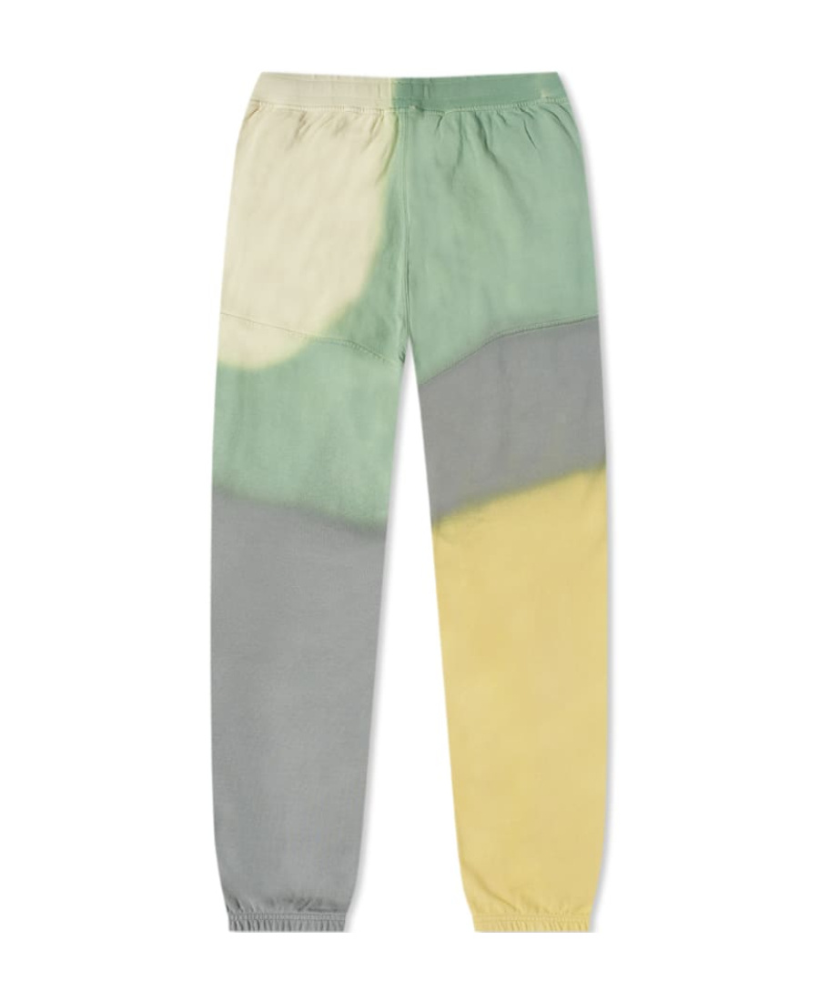 Stone Island Colour-block Track Pants In Yellow