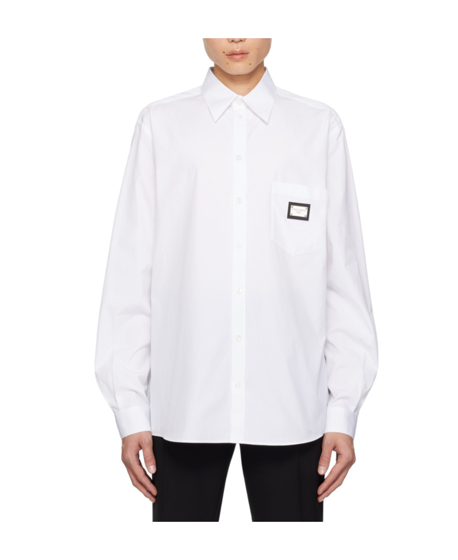 Dolce & Gabbana White Martini-fit Shirt In White