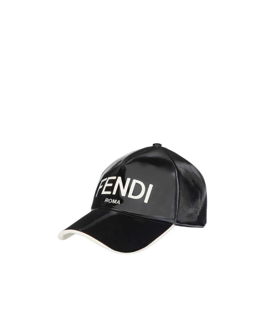 Fendi Logo Baseball Cap In Black